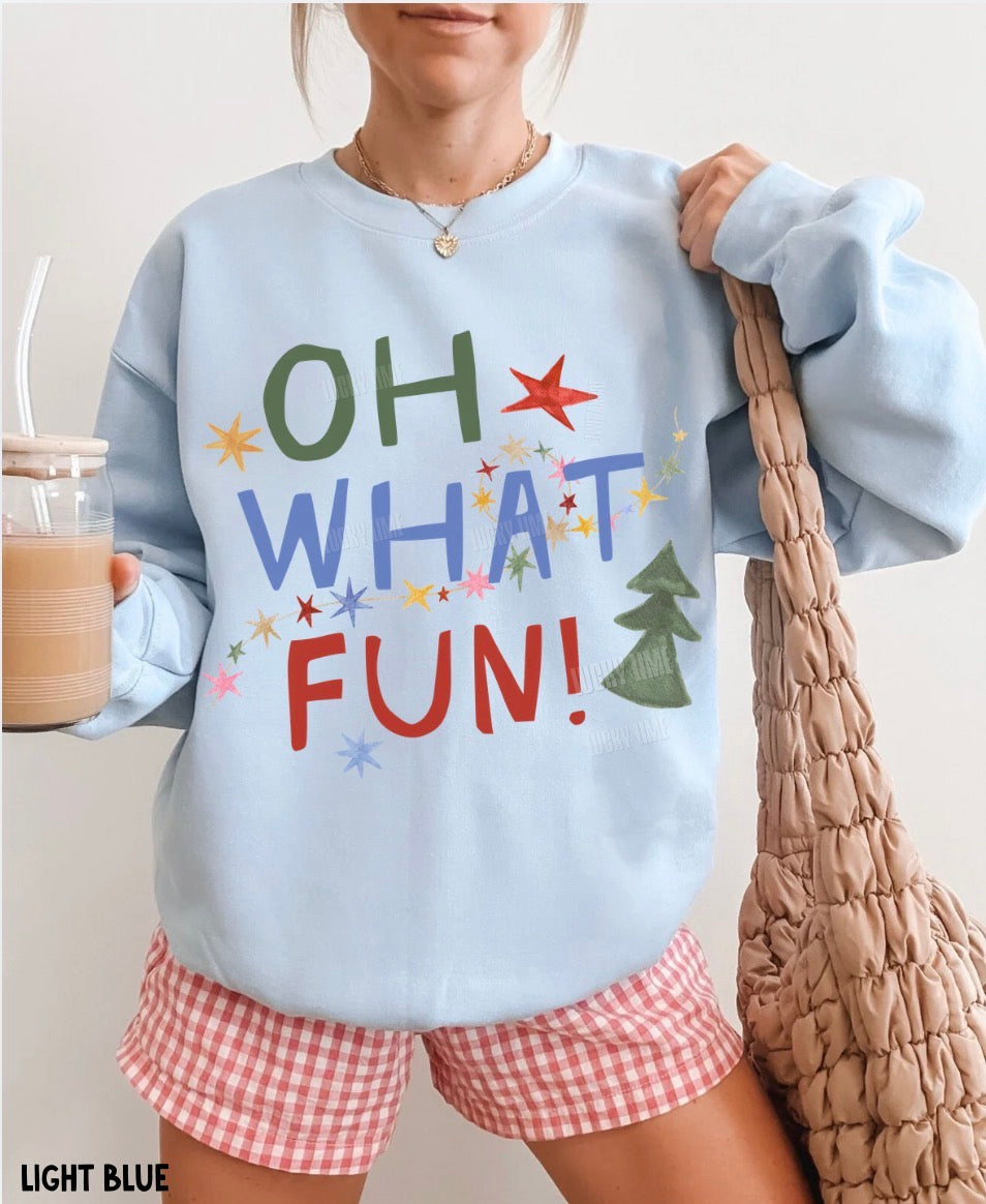 Oh What Fun! Christmas Crewneck Sweatshirt