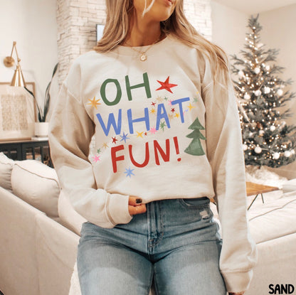 Oh What Fun! Christmas Crewneck Sweatshirt