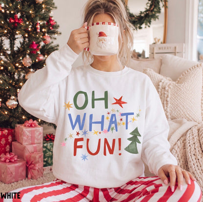 Oh What Fun! Christmas Crewneck Sweatshirt