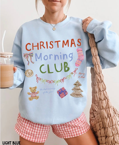 Christmas Morning Club Crewneck Sweatshirt