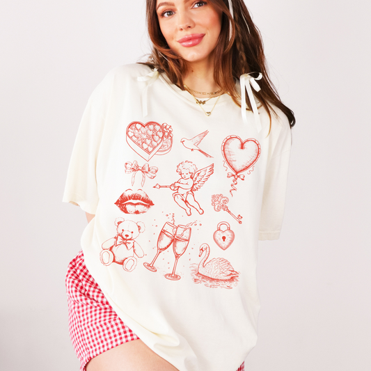 Vintage Valentine Collage Comfort Colors® T-shirt