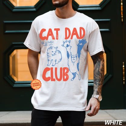 Comfort Colors® Cat Dad Club T-shirt