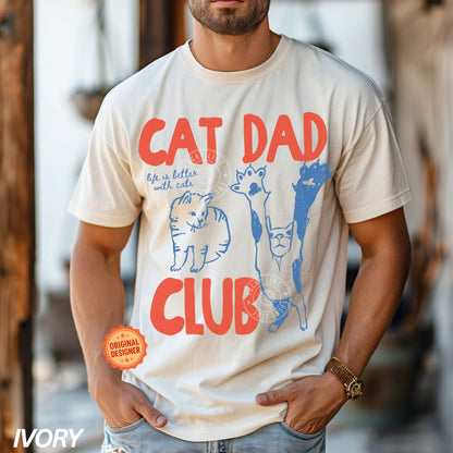 Comfort Colors® Cat Dad Club T-shirt