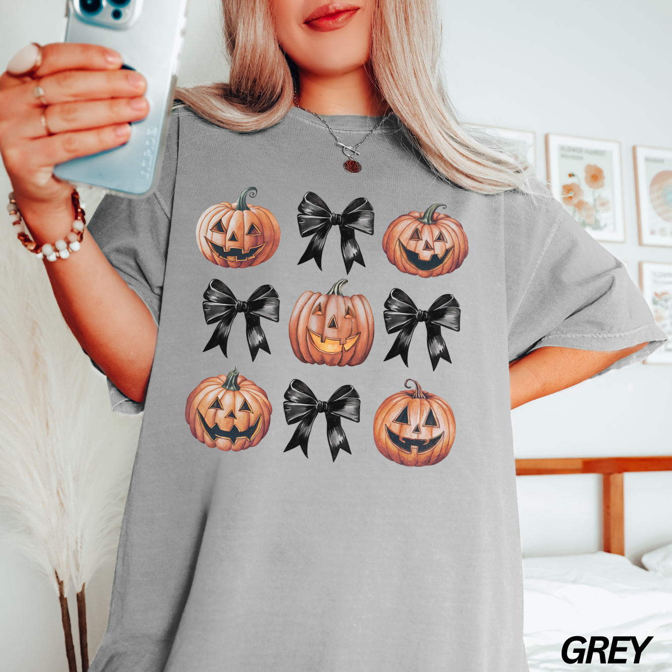 Jack O’ Lantern Halloween Bows T-shirt