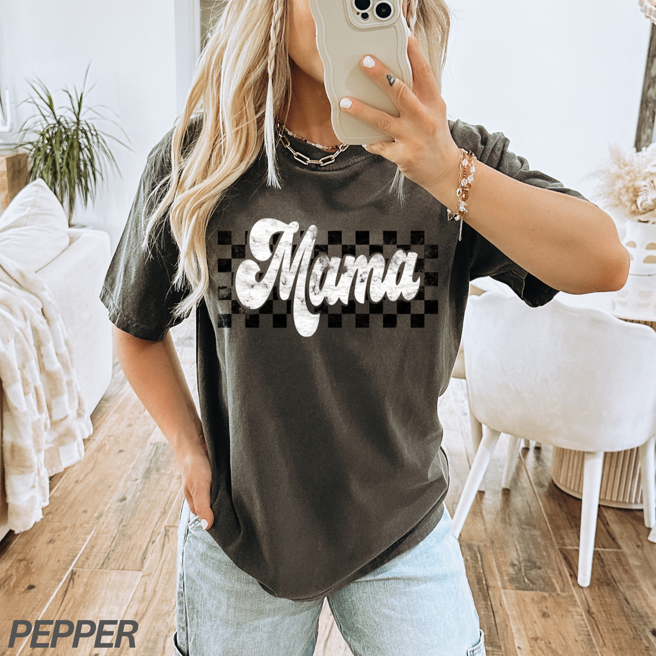 Checkered Mama T-Shirt