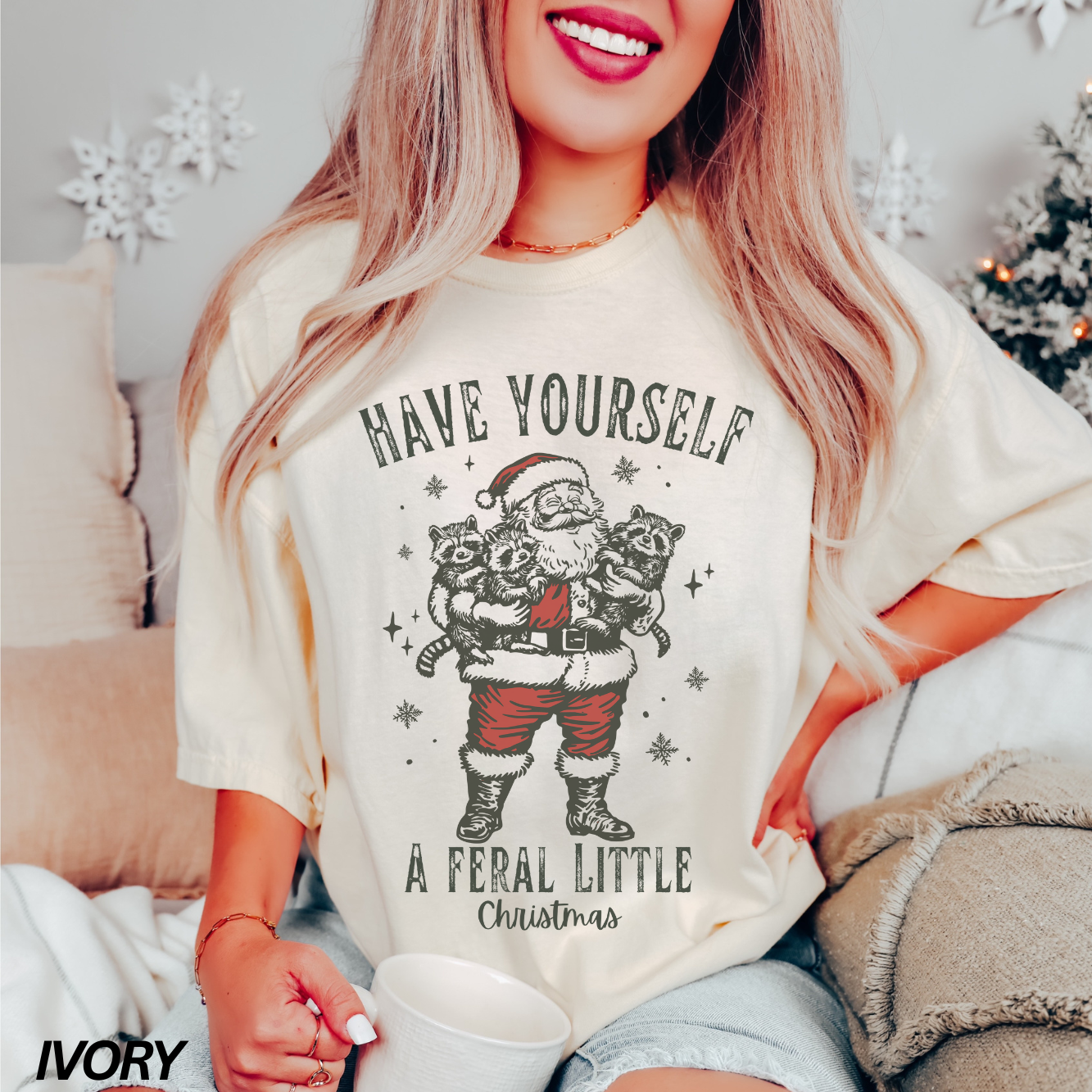 Have Yourself a Feral Little Christmas Comfort Colors® T-shirt