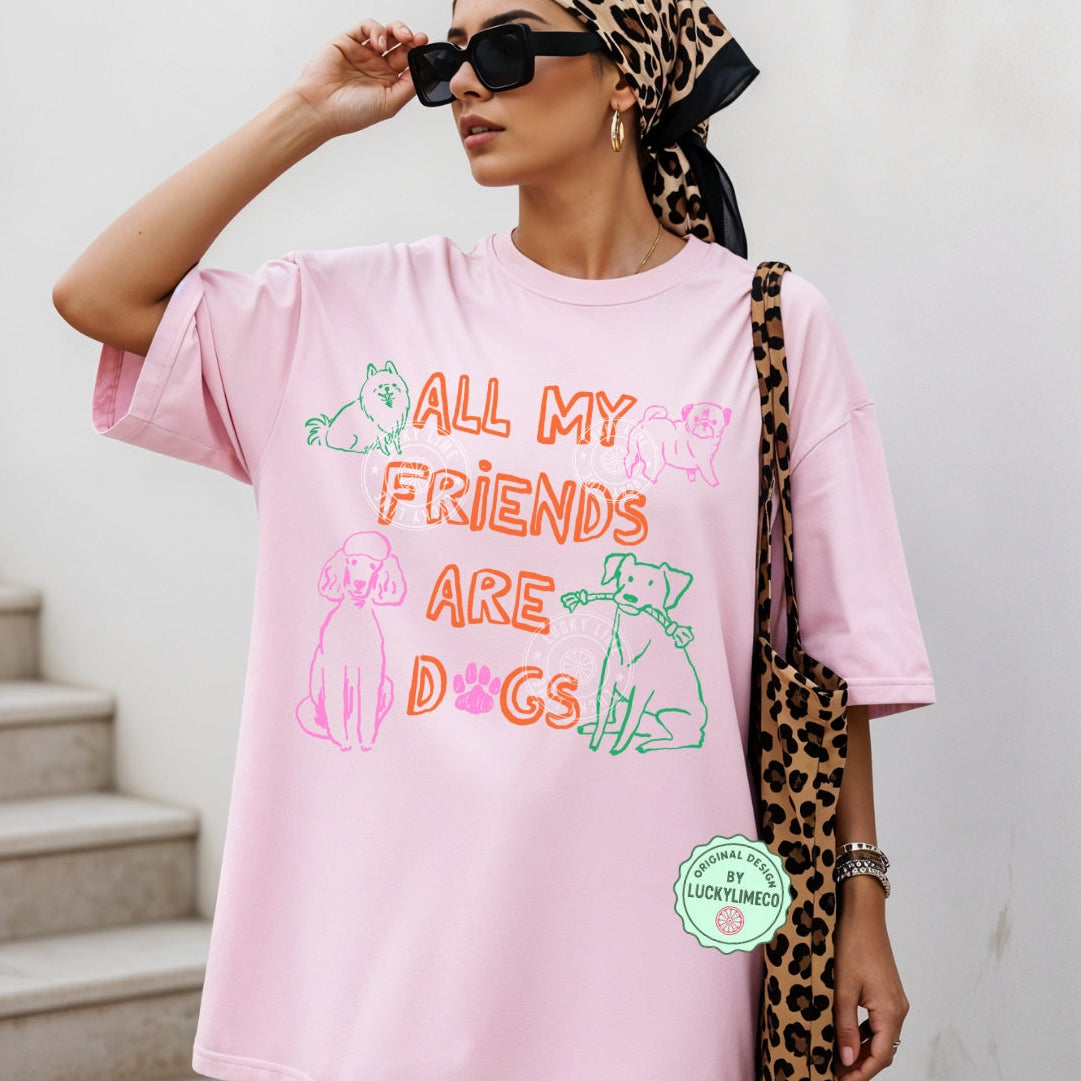 All My Friends Are Dogs Comfort Colors® T-shirt